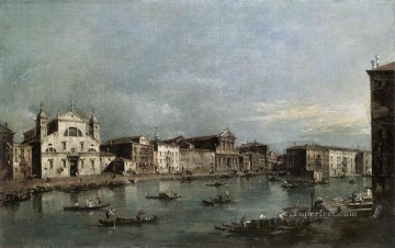 Venecia clásica Painting - El Gran Canal con Santa Lucía y los Scalzi Francesco Guardi venecianos